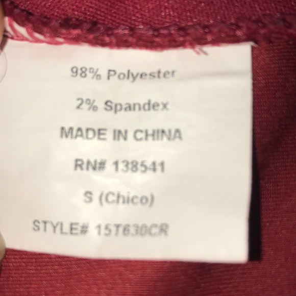 Dark red Charlotte Russe crop top - Picture 6 of 6